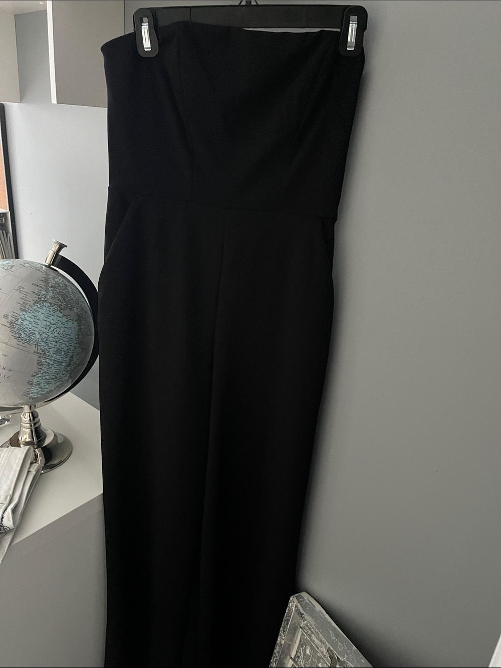 Express Black Strapless Jumpsuit